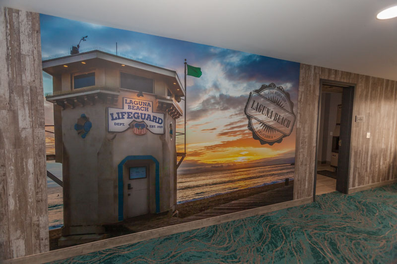 Hallway mural Laguna Beach